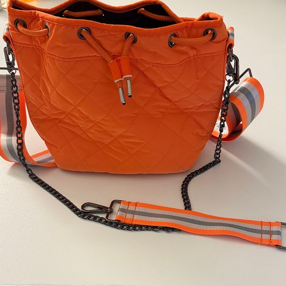 HAUTE SHORE Handbags - HAUTE SHORE. Mint condition. Neon Quilted crossbody bag.